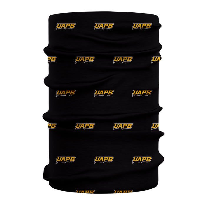 UAPB  Goden Lions Vive La Fete All Over Logo Game Day Collegiate Face Cover Soft 4-Way Stretch Two Ply Neck Gaiter - Vive La Fête - Online Apparel Store