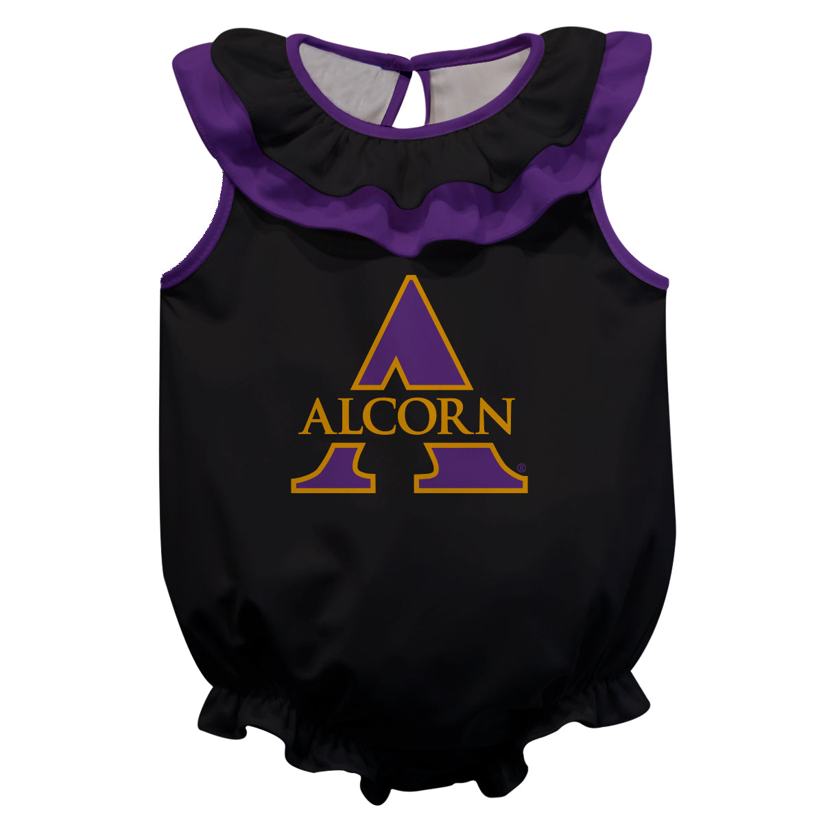 Toddler Black Alcorn State Braves Team Logo Stripes T-Shirt