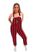 Austin Peay Governors Vive La Fete Red Black Stripes Logo Youth Overall Team Bibs