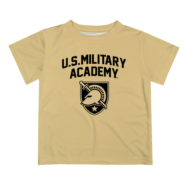 US Military ARMY Black Knights Vive La Fete Boys Game Day V2 Gold Short Sleeve Tee Shirt