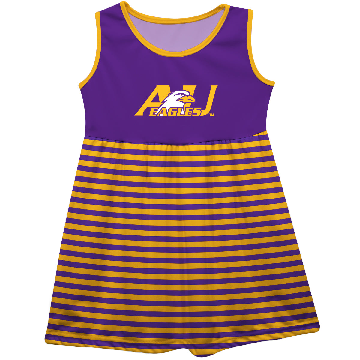 Girls Youth Purple Ashland Eagles Tank Dress Size: Extra Large