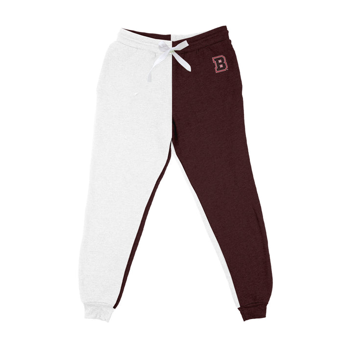 Brown University Bears Vive La Fete Color Block Womens Brown White Fleece Jogger