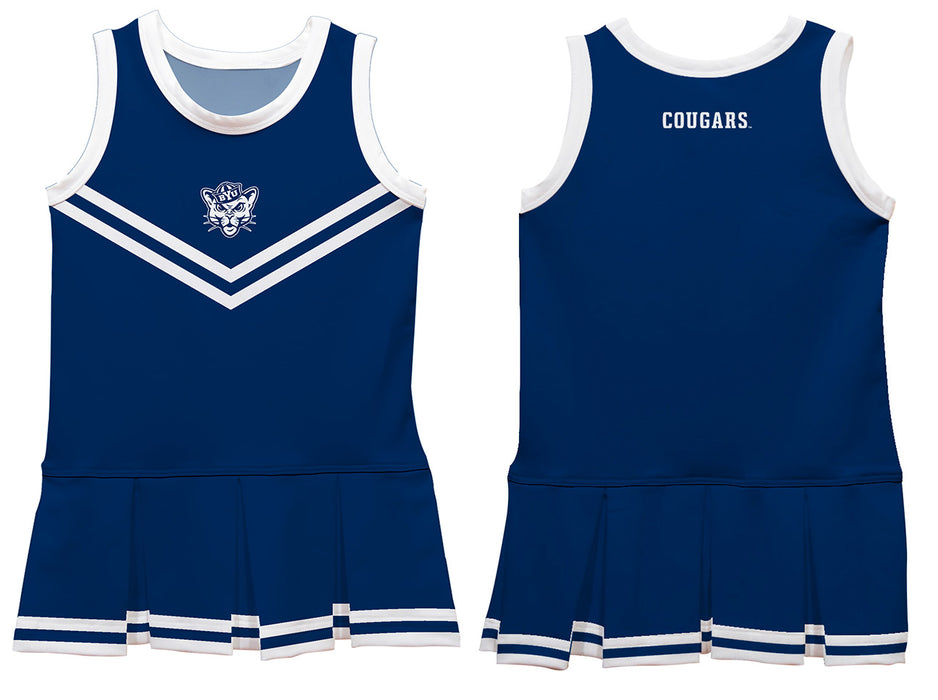 Brigham Young Cougars BYU Vive La Fete Game Day Blue Sleeveless Cheerleader Dress - Vive La Fête - Online Apparel Store