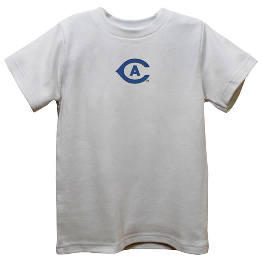 UC Davis Aggies Embroidered White Knit Short Sleeve Boys Tee Shirt