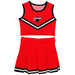 Clark Atlanta Panthers Vive La Fete Game Day Red Sleeveless Cheerleader Set