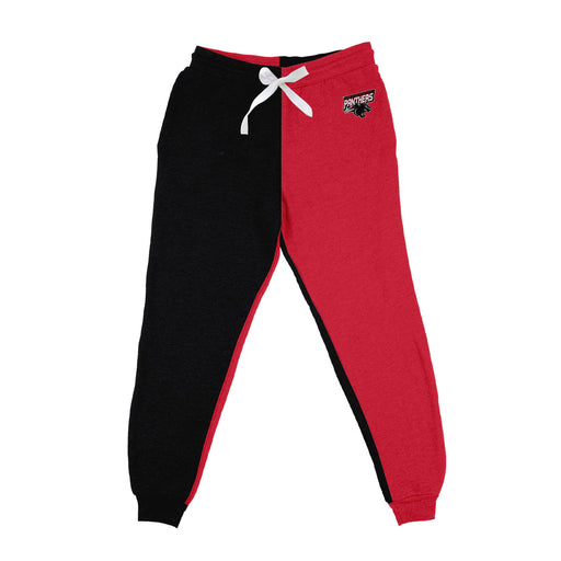 Clark Atlanta University Panthers Vive La Fete Color Block Womens Red Black Fleece Jogger