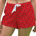 Clark Atlanta Panthers Vive La Fete Game Day All Over Logo Women Red Lounge Shorts