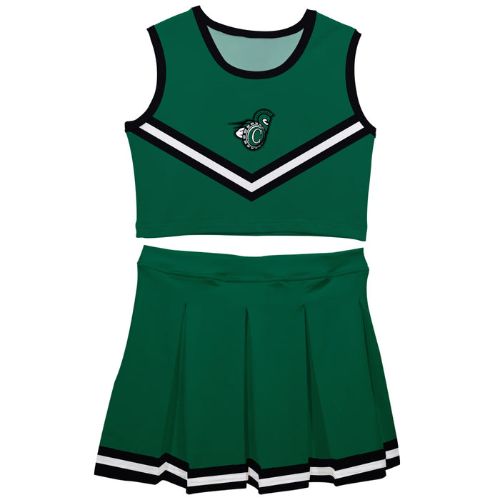 Castleton University Spartans Vive La Fete Game Day Green Sleeveless Chearleader Set