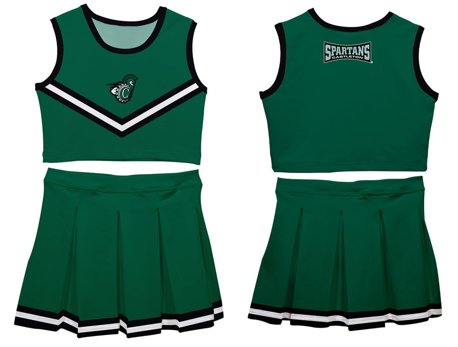 Castleton University Spartans Vive La Fete Game Day Green Sleeveless Chearleader Set - Vive La Fête - Online Apparel Store