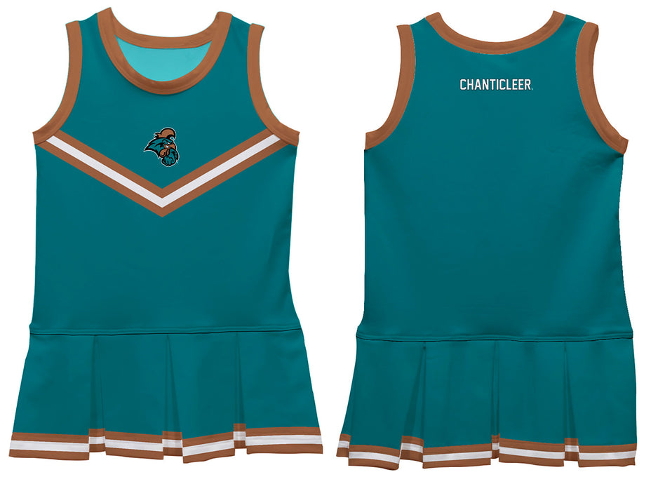 Coastal Carolina Chanticleers CCU Vive La Fete Game Day Teal Sleeveless Youth Cheerleader Dress - Vive La Fête - Online Apparel Store