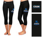 Cal State San Marcos Cougars Vive La Fete Game Day Collegiate Large Logo on Thigh and Waist Women Black Capri Leggings - Vive La Fête - Online Apparel Store