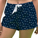 Cal State San Marcos Cougars Vive La Fete Game Day All Over Logo Women Blue Lounge Shorts