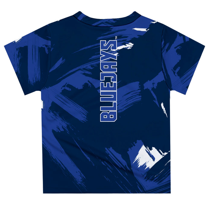 Creighton University Bluejays Vive La Fete Boys Game Day Blue Short Sleeve Tee Paint Brush - Vive La Fête - Online Apparel Store