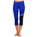 Creighton Bluejays Vive La Fete Game Day Collegiate Leg Color Block Women Blue Black Capri Leggings