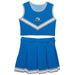 Cal State San Bernardino Coyotes CSUSB Vive La Fete Game Day Blue Sleeveless Cheerleader Set