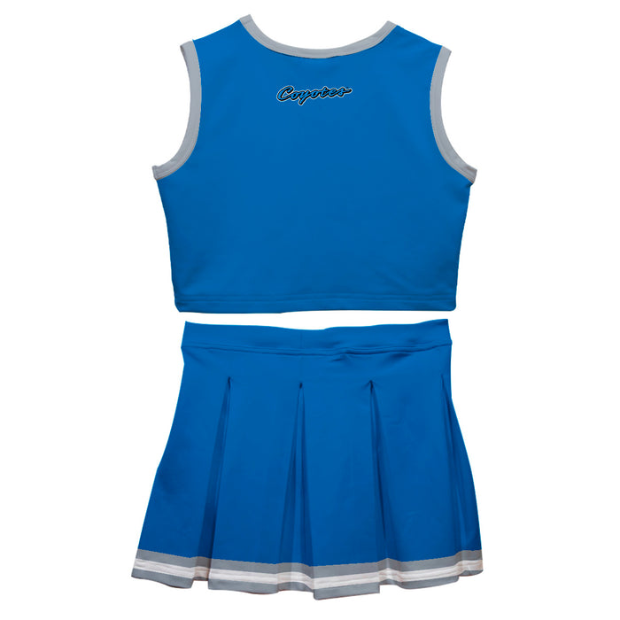 Cal State San Bernardino Coyotes CSUSB Vive La Fete Game Day Blue Sleeveless Cheerleader Set - Vive La Fête - Online Apparel Store