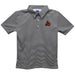 CSUN California State University Northridge Matadors Embroidered Black Stripes Short Sleeve Polo Box Shirt
