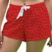 Cal State Stanislaus Warriors CSUSTAN Vive La Fete Game Day All Over Logo Women Red Lounge Shorts