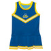 Delaware Blue Hens Vive La Fete Game Day Blue Sleeveless Cheerleader Dress