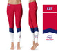 Utah Tech Trailblazers Vive La Fete Game Day Collegiate Ankle Color Block Women Red White Yoga Leggings - Vive La Fête - Online Apparel Store