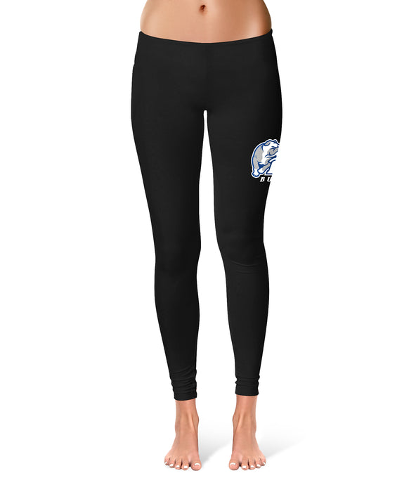 Drake Bulldogs Vive La Fete Game Day Collegiate Large Logo on Thigh Women's  Black Yoga Leggings 2.5 Waist Tights