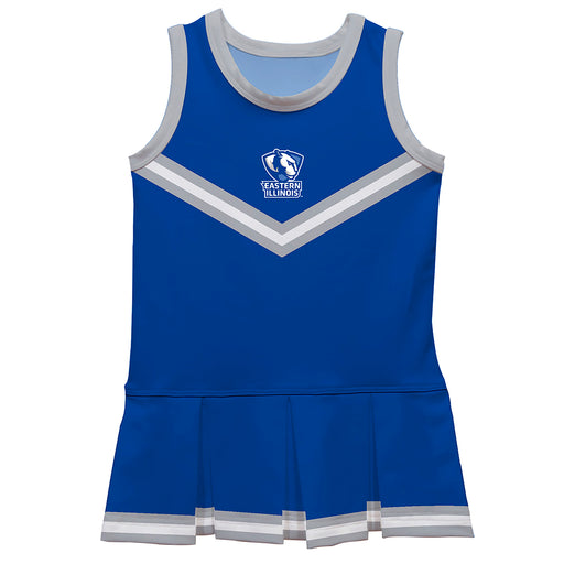 Eastern Illinois Panthers EIU Vive La Fete Game Day Blue Sleeveless Cheerleader Dress