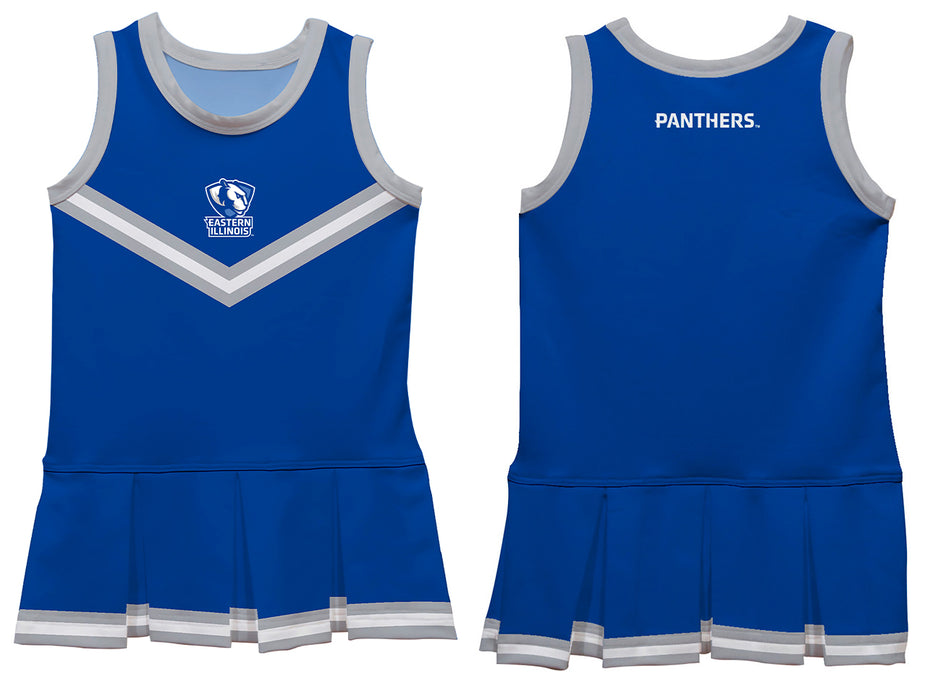 Eastern Illinois Panthers EIU Vive La Fete Game Day Blue Sleeveless Youth Cheerleader Dress - Vive La Fête - Online Apparel Store