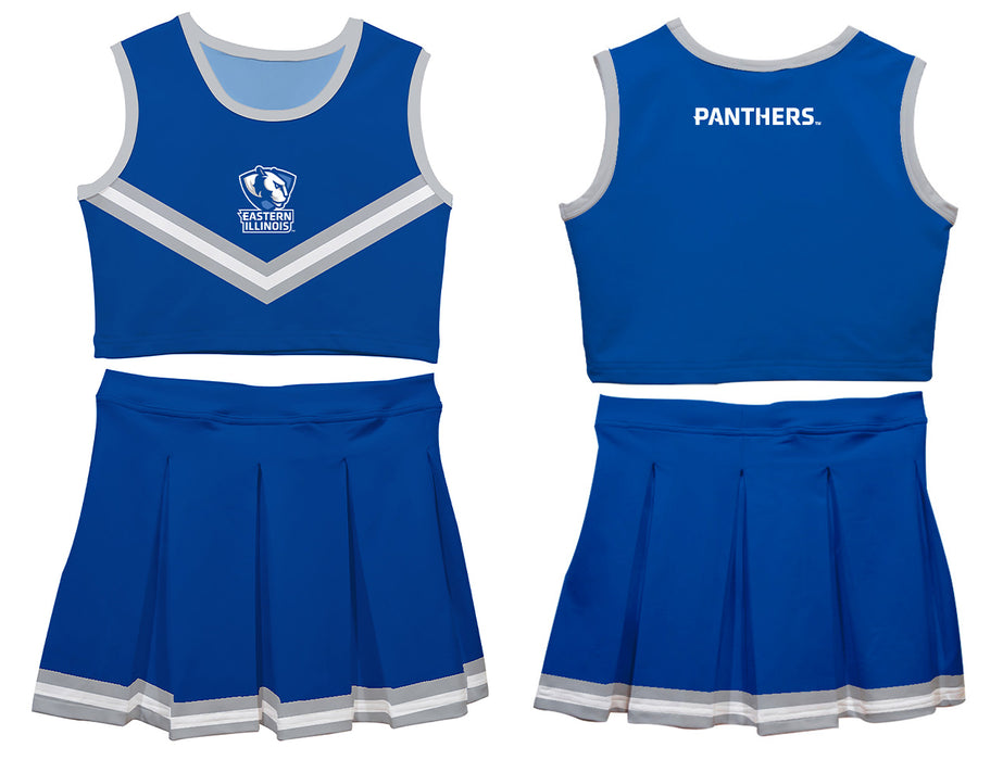 Eastern Illinois Panthers EIU Vive La Fete Game Day Blue Sleeveless Cheerleader Set - Vive La Fête - Online Apparel Store