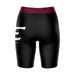 Eastern Kentucky Colonels EKU Vive La Fete Game Day Logo on Thigh & Waistband Black & Maroon Women Bike Short 9 Inseam" - Vive La Fête - Online Apparel Store