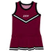 Eastern Kentucky Colonels EKU Vive La Fete Game Day Maroon Sleeveless Cheerleader Dress