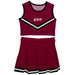 Eastern Kentucky Colonels EKU Vive La Fete Game Day Maroon Sleeveless Cheerleader Set