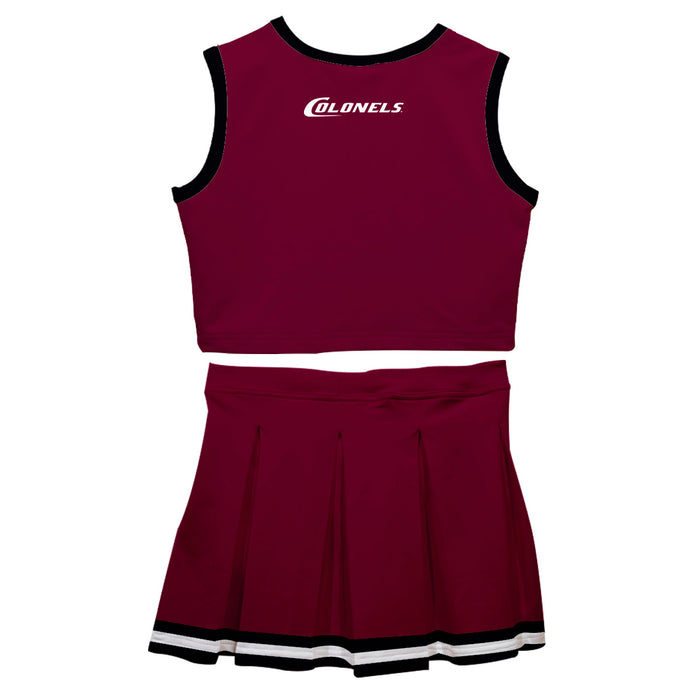 Eastern Kentucky Colonels EKU Vive La Fete Game Day Maroon Sleeveless Cheerleader Set - Vive La Fête - Online Apparel Store