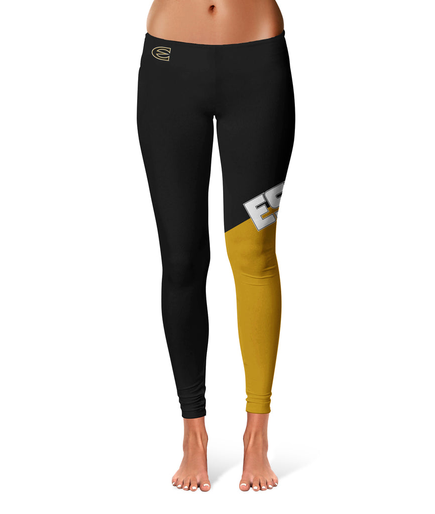 Emporia State Hornets Game Day Large Logo on Thigh Black Yoga Leggings for  Women 2.5 Waist Tights