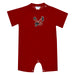 Eastern Washington University Eagles EWU Embroidered Red Knit Short Sleeve Boys Romper