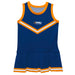 Florida Memorial University FMU Lions Vive La Fete Game Day Blue Sleeveless Cheerleader Dress