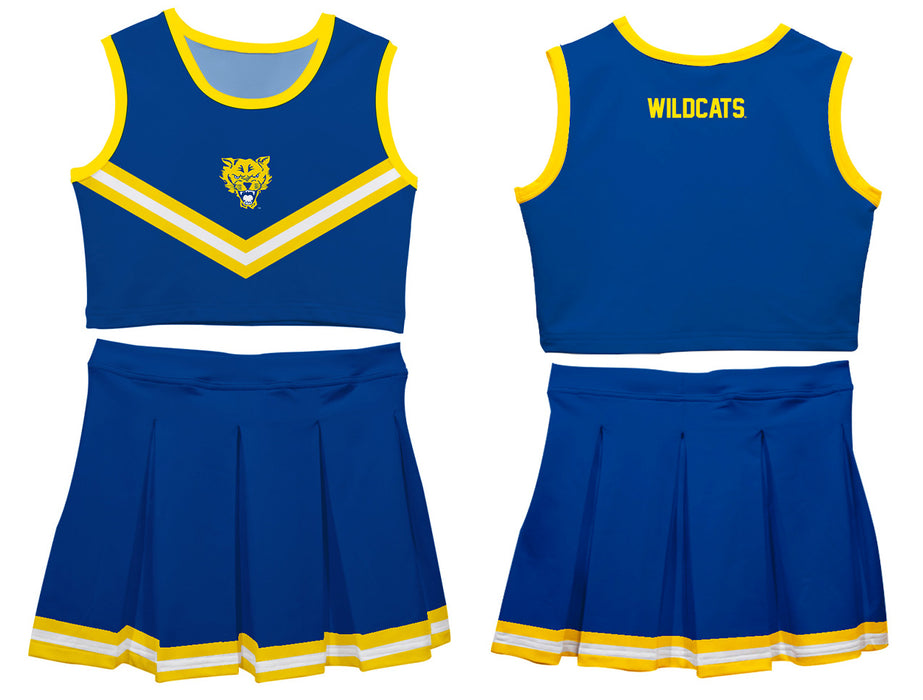 Fort Valley State Wildcats FVSU Vive La Fete Game Day Blue Sleeveless Cheerleader Set - Vive La Fête - Online Apparel Store