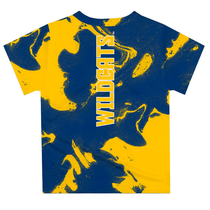 Fort Valley State Wildcats FVSU Vive La Fete Marble Boys Game Day Blue Short Sleeve Tee - Vive La Fête - Online Apparel Store