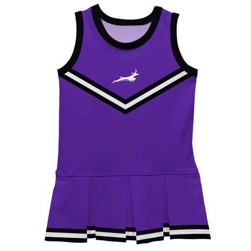 Grand Canyon University GCU Lopes Vive La Fete Game Day Purple Sleeveless Cheerleader Dress