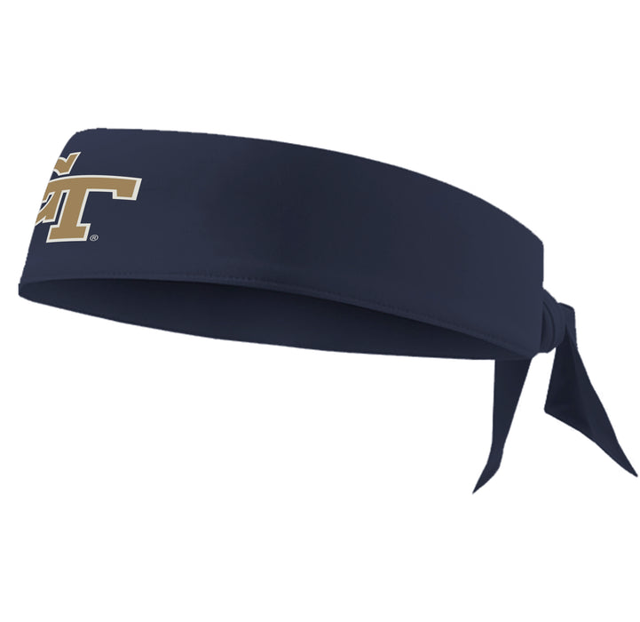 Georgia Tech Yellow Jackets Vive La Fete Blue Head Tie Bandana