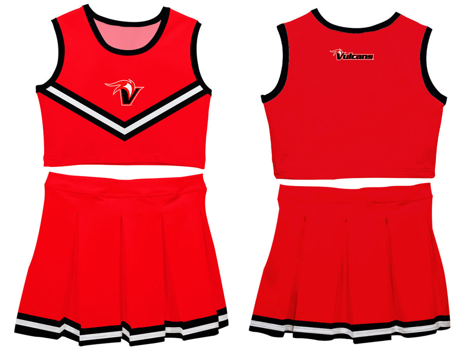 Hawaii Hilo Vulcans Vive La Fete Game Day Red Sleeveless Cheerleader Set - Vive La Fête - Online Apparel Store