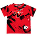 Hawaii Hilo Vulcans Vive La Fete Boys Game Day Red Short Sleeve Tee Paint Brush