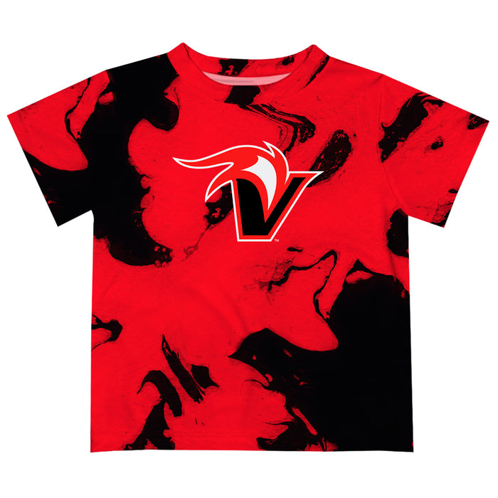 Hawaii Hilo Vulcans Vive La Fete Marble Boys Game Day Red Short Sleeve Tee