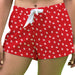 Houston Cougars Vive La Fete Game Day All Over Logo Women Red Lounge Shorts