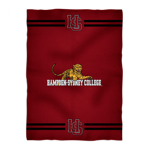 Hampden Sydney Stripes Maroon Fleece Blanket - Vive La Fête - Online Apparel Store