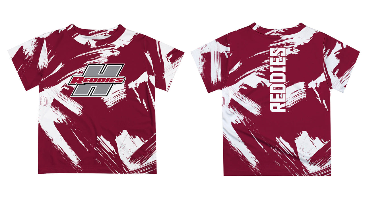 Henderson State Reddies Vive La Fete Boys Game Day Red Short Sleeve Tee Paint Brush - Vive La Fête - Online Apparel Store