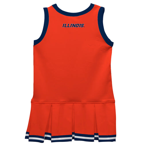 Illinois Fighting Illini Vive La Fete Game Day Orange Sleeveless Youth Cheerleader Dress - Vive La Fête - Online Apparel Store