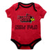 Illinois State Redbirds Vive La Fete Infant Game Day Red Short Sleeve Onesie New Fan Logo and Mascot Bodysuit