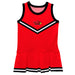 Illinois State University Redbirds Vive La Fete Game Day Red Sleeveless Cheerleader Dress