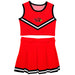 Illinois State University Redbirds Vive La Fete Game Day Red Sleeveless Chearleader Set