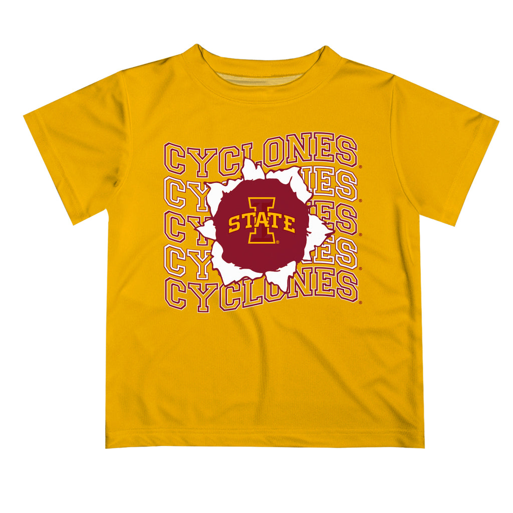 Iowa State Cyclones ISU Vive La Fete Gold Art V1 Short Sleeve Tee Shirt — Vive  La Fête - Online Apparel Store